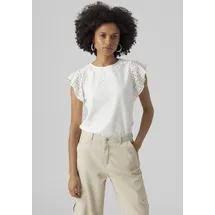 Vero Moda Vmtassa Sl Frill Noos Top Weiß M