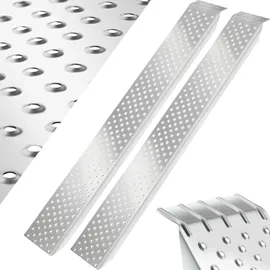 Tectake tectake® Auffahrrampen, 2er Set, rutschfeste, perforierte Oberfläche, 160 x 23 x 4,5 cm