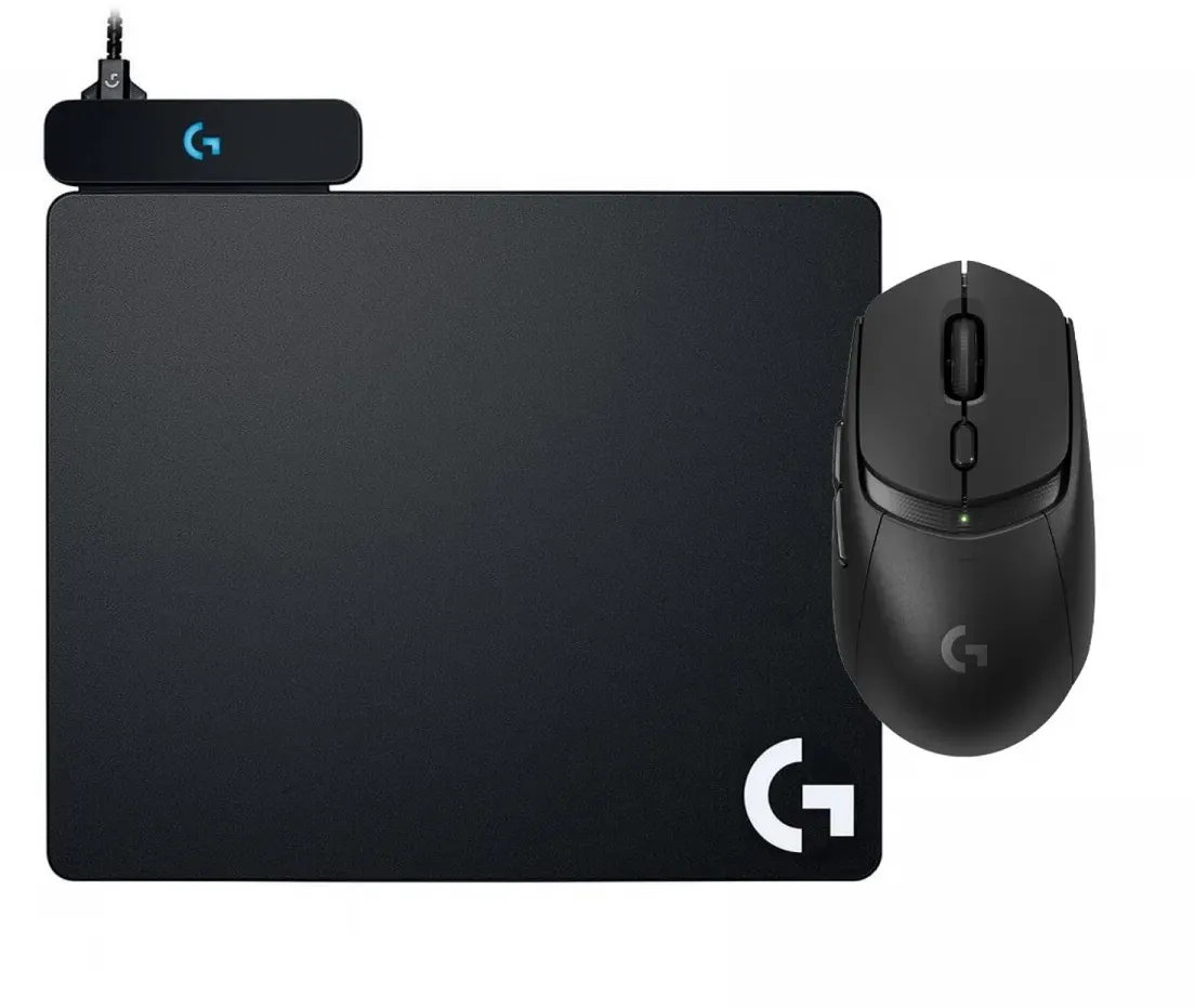 Logitech G309 Lightspeed Kabellos Gaming-Maus x G PowerPlay Mauspad mit kabello