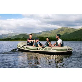 BESTWAY Schlauchboot Komplett-Set VoyagerTM X4 350 x 145 x 49 cm