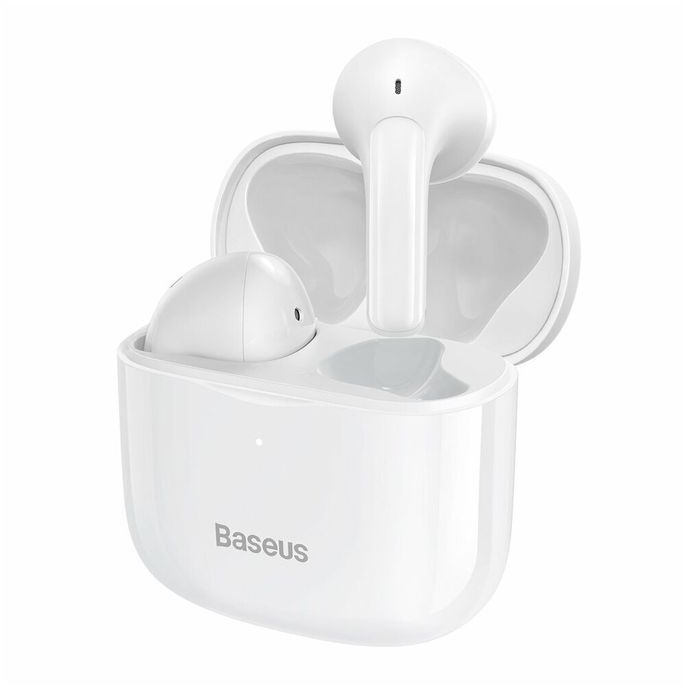 Baseus E3 Wireless Bluetooth 5.0 TWS Ohrhörer Wasserdicht IP64 Weiß (NGTW080002)