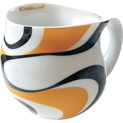 Colani Tasse Becher Tasse Kaffeetasse Wave Schwarz 260ml, Porzellan, Mikrowellengeeignet bunt|weiß