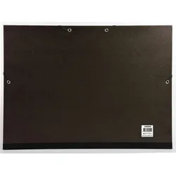 Exacompta 548000E 10x Zeichenmappe mit Gummizug für Format DIN A3, Kraft schwarz, 32x45cm - Schwarz