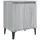 vidaXL Nachtschrank mit Metallbeinen 40 x 30 x 50 cm Grau Sonoma-Eiche