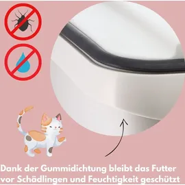 GarPet Futtertonne Luftdicht mit Deckel Futtertonne Pferd Hund Hundefutter Aufbewahrung Hundefutter Box Trockenfutter Aufbewahrung Futterbox Hund 54 L