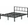 VASAGLE Metallbett 160 x 200 cm Schwarz