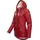 Ragwear Regenjacke Marge mit Kapuze, warm gefütterter Damen Winter Regenmantel rot