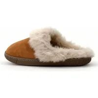 Damen Lammfell-Hausschuh „Mira“ aus Merino Lammfel in Cognac - Schuhgröße: EUR 39 - 39