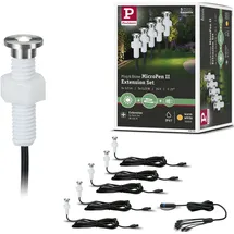 Paulmann Plug & Shine Set 5 LED-Einbauleuchten MicroPen II Edelstahl