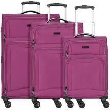 d & n Travel Line 9204 Koffer-Set 3-tlg. lila/Polyester