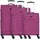 d & n Travel Line 9204 Koffer-Set 3-tlg. lila/Polyester