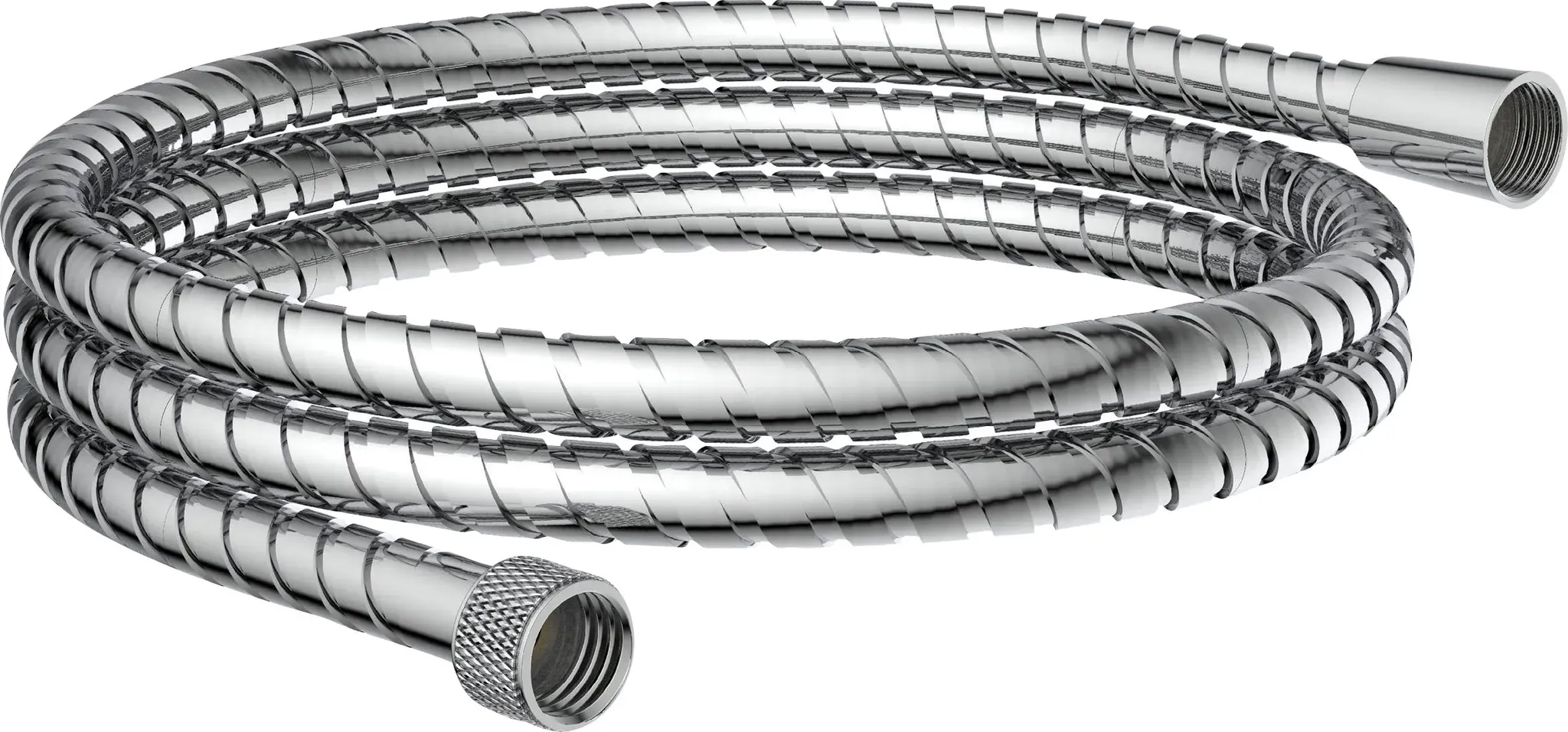 Brauseschlauch EISL, grau (edelstahl), L:2m, Edelstahl, Schläuche, 200 cm, Edelstahl, inkl. Wasserspardichtung - bis 50% Wasserersparnis