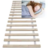 Wolkenland Premium Rollrost Rolllattenrost für Ihr Bett – Lattenrost – stabile 2 cm Dicke Holzlatten bis 400 kg belastbar – 4 Größen zur Wahl – für erholsamen Schlaf (90 x 200 cm 14 Latten)