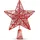 TK Gruppe Timo Klingler Baumspitze rot Stern - Christbaumspitze Baumspitze Spitze Aufstecker für Tannenbaum Tannenbaumspitze Weihnachtsbaum Weihnachten