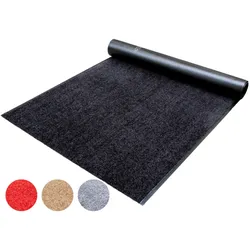 Läufer "CLEAN", schwarz, B:90cm H:9mm L:1500cm, Polyamid, PRIMAFLOR-IDEEN IN TEXTIL, Teppiche, Schmutzfangläufer, Schmutzfangläufer, Schmutzfangteppich, Schmutzmatte, rutschhemmend