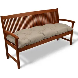 Beautissu Bankauflage 180 x 50 x 10 cm beige 1 St.