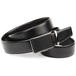 Ledergürtel ANTHONI CROWN, Damen, Gr. 100, schwarz, Leder, klassisch, Gürtel, Herrenledergürtel in Hirschprägung