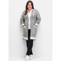 sheego Longstrickjacke grau 52/54