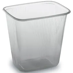 1000 Feinkost-/Rechteckbecher 500 ml aus PP - Klar und vielseitig einsetzbar