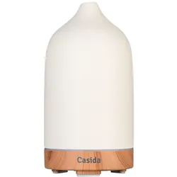 Aroma Diffuser Keramik weiß/Holz 1 St