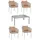 Mendler HWC-N41 Set 5-tlg. Grau