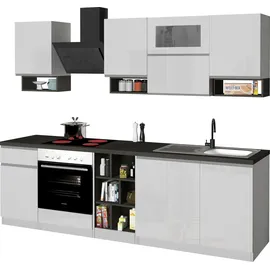 kochstation Küchenzeile KS-Sole 256 cm weiß