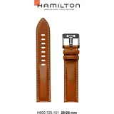 Hamilton Leder Khaki Auto Band-set Leder-braun-20/20 H690.725.101 - braun