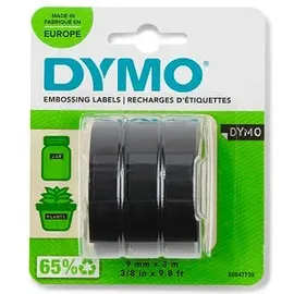 Dymo Junior/Omega Plastik-Prägeband S0847750, 9mm x 3m schwarz