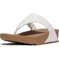 FitFlop Lulu Leder Flip-Flops Weiß 39