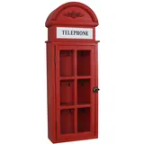 Schlüsselschrank Telefonzelle Holz Schlüsselkasten British Style