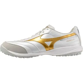 Mizuno Morelia Sala Pro TF Herren Weiß/Football Gold/Galaxy Silver 45