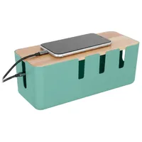 Relaxdays Kabelbox 11,5 x 30,5 x 12,5 cm 1-tlg. mint