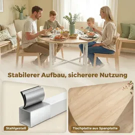 Homcom Küchentisch 80 x 76 cm beige