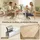 Homcom Küchentisch 80 x 76 cm beige