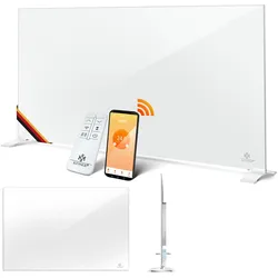 KESSER® Infrarotheizung Aluminiumheizung Energiesparend 2in1 Standgerät & Wandmontage Elektroheizung mit Erkennung Offener Fenster + Fernbedienung & App-Steuerung Thermostat Infrarot Heizpaneel
