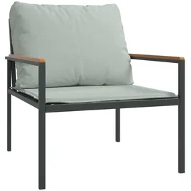 vidaXL Garten-Lounge-Set 4-tlg. anthrazit Stahl