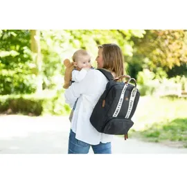 Childhome Family Club Wickelrucksack Schwarz