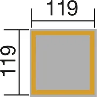 Weka Sandkasten Aina 119 x 119 cm anthrazit-weiß