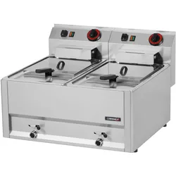 Elektrische Fritteuse mit Ablassventil 2 x 8 L 66 - Linie 600 C6FEV8266 Casselin