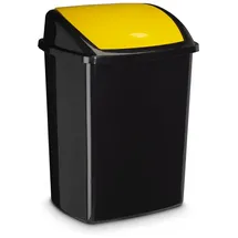 CEP Abfallbehälter mit Einwurfklappe, 50 L, gelb