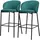 ML-Design Barhocker 76 cm gepolstert 2er Set Petrol