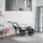 vidaXL Schubkarre 133 l Silber/Schwarz