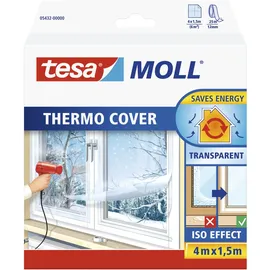 Tesa Fensterisolierfolie 1,5 x 4,0 m Transparent