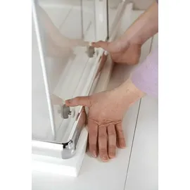 a&n&a aQualine ARLETA Duschkabine Viertelkreis mit Schiebetür 80 x 80 cm Klarglas R550