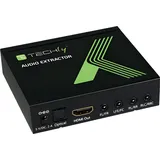 TECHLY HDMI Audio-Extractor LPCM 7,1 4K UHD 3D Schwarz