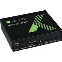 TECHLY HDMI Audio-Extractor LPCM 7,1 4K UHD 3D Schwarz