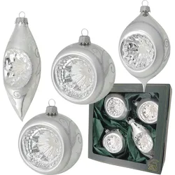 HGD Reflexsortiment, Silber, Glasornamente