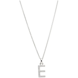 Smart Jewel Kette mit Anhänger »Kette Buchstabe E mit Zirkonia Steine, Silber 925 silberfarben