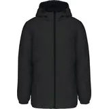 Kariban Recycelter Uni-Kapuzenparka schwarz M