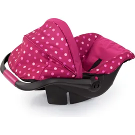 Bayer Design 67967AA Puppen-Autositz EasyGo, Puppenzubehör, passend zu Vario-Puppenwagen, mit Dach, verstellbarem Griff, Sicherheitsgurt, für Puppen Autositz,